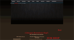 Desktop Screenshot of coburgerbratwurst-hopf.de